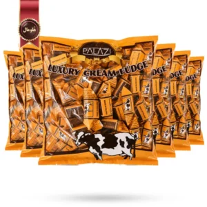 6 بسته تافی شیری پالازی Palazi مدل فاج کرمی لاکچری Luxury Cream Fudge وزن 900 گرم (اورجینال)