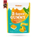 پاستیل دو لایه ویک‌بر Vicbear مدل انبه و ماست Mango yogurt وزن 86 گرم (اورجینال)