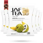 6 بسته چای سبز میوه ای جف تی JAF TEA مدل ساورساپ و موز Soursop & Banana وزن 100 گرم (اورجینال)