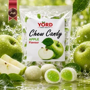 6 بسته تافی جویدنی یورد YORD مدل سیب چوی کندی Chew Candy Apple وزن 200 گرم (اورجینال)