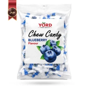 تافی جویدنی یورد YORD مدل بلوبری چوی کندی Chew Candy Blueberry وزن 200 گرم (اورجینال)