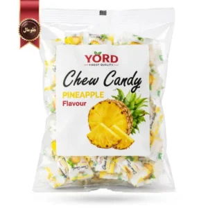تافی جویدنی یورد YORD مدل آناناس چوی کندی Chew Candy Pineapple وزن 200 گرم (اورجینال)