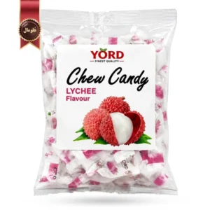تافی جویدنی یورد YORD مدل لیچی چوی کندی Chew Candy Lychee وزن 200 گرم (اورجینال)